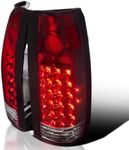 Spec-D Tuning LED Tail Lights Chrome Red Compatible with Chevy/GMC C/K 1500/2500/3500 Truck Left + Right Pair Assembly