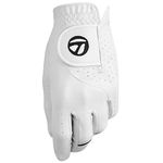 TaylorMade Men's Stratus Tech Golf Glove, White, Medium/Large