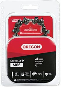 Oregon M66 SpeedCut Chainsaw Chain for 16-Inch Bar - .325-Inch Pitch, 050-Inch Gauge, 66 Drive Links, Replacement Low-Kickback Chainsaw Blade, fits Many Husqvarna & Jonsered Models (95TXL066G),Gray