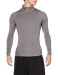 Under Armour Men's UA CG Armour Comp Mock, Men's Base Layer with a Polo Neck, Thermal Long Sleeve Top for Winter Running and Skiing with Anti-Odour Technology