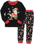 VAENAIT BABY Kids Boys Girls Christmas X-mas Sleepwear Pajamas 2Pcs Set Santa Dino JM