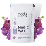 ADDY ORGANICS Women Herbal Wax Powder For Hair Removal - Men & Women - Magic Wax for Instant and Painless Hair Removal, Ayurvedic Natural Waxing Powder for All Hair Types and Skin Areas, Ideal for Hands, Legs, Underarms and Bikini Line - 100g ( Lavender )