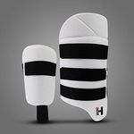 Heega Choice Of Champion Intense Pro Batting Thigh Guard | Cricket Inner Thigh Pad Men, Size - Youth, Right Hand, Colour - White