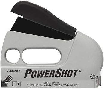 Arrow 5700 PowerShot Heavy Duty 2-in-1 Staple and Nail Gun for Wood, Upholstery, Furniture, Crafts, Fits 1/4", 5/16”, 3/8", 1/2", or 9/16" Staples and 5/8” or 9/16” Brad Nails