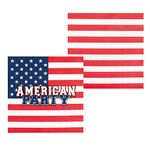 Boland 44975 - Party Napkins American Party 20 Pieces 33 x 33 cm Mouth Cloth Table Decoration 100% Paper Birthday Theme Party