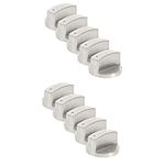 OSALADI 10 Pcs Replacement Furnace Knob Ovens Ge Stove Knobs Ge Replacement Stove Knobs Burner Control Knobs Stove Burners Gas Range Control Knobs Gas Stove Stainless Steel Handle