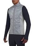 TCA Men's Excel Reflective Running Walking Hiking Sleeveless Thermal Padded Gilet with Zipped Pockets - Sleet, L