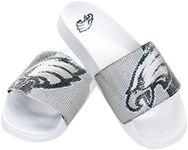 FOCO Philadelphia Eagles NFL Womens Big Logo Rhinestone Slide - M