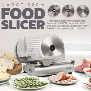 M4Y Meat Slicer 22cm – Stainless Steel Blade Food Cutter
