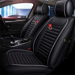 KVD AUTOZONE Heavy Nappa Leather luxurry Car Seat Cover Compatible with Toyota Glanza Black + Silver (5 Year Warranty) - DZ015/45