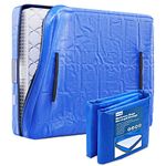 Queen Mattress Bag for Moving and Storage, Reusable Mattress Protector Covers with Handles, Great for Queen Mattress Moving & Long Term Storage - 82" L x 62" W x 15" D (Blue)