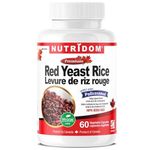 Nutridom Red Yeast Rice with Policosanol & Free Plant Sterols, Supports Cholesterol Health, Non-GMO, Vegan, Gluten free, Dairy free, and Soy free (60 Veggie Capsules)