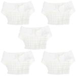 ORFOFE 5pcs Diaper Cloth Diapers for Babies Cloth Diapers for Toddlers Disposable Diapers Baby Shorts Diaper Cover Newborn Cloth Diaper Cover Cloth Nappy Inserts Pure Cotton White Gauze