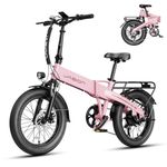 Jasion Electric Bike for Adults, 1000W Peak Motor up to 45 Max Miles Ebike, Aluminum 20'' Fat Tire Electric Bike Built-in 48V Removable Battery with 23 MPH Top Speed, EBS Folding Ebikes for Adults