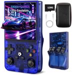 R36MAX Retro Handheld Game Console, Portable Hand Held Open Source Linux System, 4.0 Inch 720x720 IPS Screen, 128GB Storage 22,000+ Classic Games, 4000mAh Battery Gaming Handheld(Deep Blue)