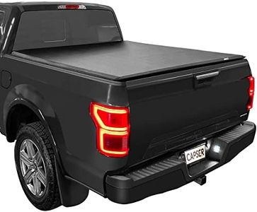 CAPSER F150 5.5 FT Soft Tri Fold Tonneau Cover Compatible with 2015-2025 Ford F150 67Inch Truck Bed(incl.F150 Lightning)