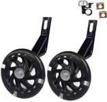 Training Wheels for Bike Compatible for Bikes of 12 Inch Flash Mute Wheel (black)