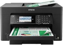 Epson WorkForce Pro WF-7820 Wireless All-in-One Wide-format Printer with Auto 2-sided Print up to 13" x 19", Copy, Scan and Fax, 50-page ADF, 250-sheet Paper Capacity, 4.3" screen, Works with Alexa , Black