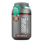 Isopure Whey Protein Isolate Powder with Vitamins for Immune Support & Biotine- 2.20 lbs, 1 kg (Dutch Choc), Lactose-Free, Gluten-Free, Veg protein for Men & Women. Offer Pack.