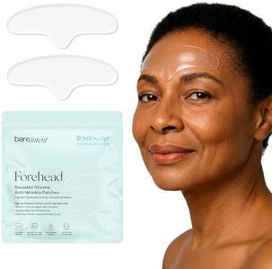 Bare Intent Reusable Silicone Anti-Wrinkle Patches for Forehead & Frown | Hypoallergenic, Moisturizing & Hydrating Patches for Creases, Fine Lines & Expression Lines | 2 pack (2 sets) | Up to 20 Uses