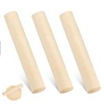 Small Wooden Rolling Pin, 3 Pack Classic Wood French Rolling Pins Mini Dough Roller Kitchen Utensil Tool for Baking Fondant, Pasta, Bread, Crust, Pastry, Cookie, Pizza, Pie, Cylinder Design (6.3 Inch)