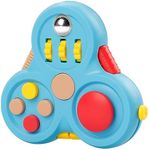 Jagowa Fidget Pad - 11 Function Toy for Stress and Anxiety Relief - Perfect Game for ADHD, ADD (Blue)