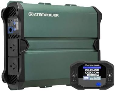 Atem Power 2500W/4900W Pure Sine Wave Inverter 12V to 240V, Unwavering Power with LCD Display & Multi-Protection, Built-in 2 AC Outlets, USB Port & Silent Smart Cooling System for Off-Grid