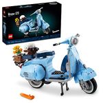 LEGO Icons Vespa 125 Scooter Model Building Kit, Vintage Italian Iconic Model Moped, Build and Display Set for Adults, Makes a Great Gift Idea or Home Décor Piece, Relaxing Creative Hobby, 10298