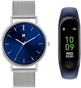 Spirit Reloj Fitness SPG01-3005-SET, Plata, Pulsera