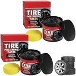 Lagwry Tire Refurbish Wax Instant Gloss, 2026 New Car Tire Shine with Sponge, Tire Polishing Paste for Cars Trucks Motorcycles RVs & More (3PCS)