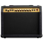 LyxPro 40 Watt Electric Guitar Amplifier | Combo Solid State Studio & Stage Amp with 8” 4-Ohm Speaker, Custom EQ Controls, Drive, Delay, ¼” Passive/Active/Microphone Inputs, Aux in & Headphone Jack