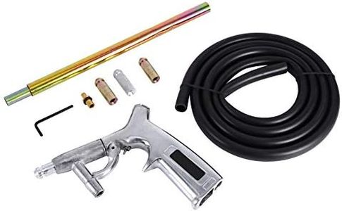 Portable Sandblaster, 60-120PSI Sandblasting Gun Cast Aluminum Sand Blaster Air Sand Gun Blaster Grit Shot Spray Gun Tool Blasting Machine with 4 Nozzles for Remove Paint