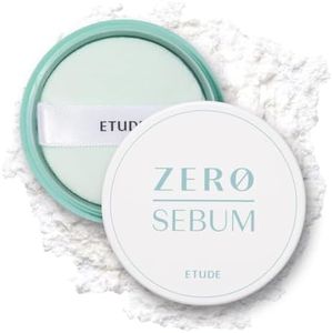 Etude House Poudre Siccative Zéro Sébum 4g Nouveau | Poudre libre légère pour le visage sans sébum avec 80% de minéraux | Longue durée pour le réglage ou le fond de teint (zéro sébum 4 g (21AD)