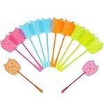 Bramble - 10 Plastic Swat Fly Pest Wasp Mosquito Swatters - Assorted Colours