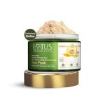 Lotus Botanicals Multani Mitti, Turmeric & Orange Peel Skin Tightening & Brightening Face Pack | Detans Skin | Tightens Skin, Fades Dark Spots | Non Comedogenic | Suitable for All Skin Types | 120g