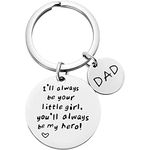 Gifts for Dad Stocking Stuffers for men fathers for Key Chain Lovers, Funny Engraved Stainless Steel Keychain, Fathers Birthday Gifts for him grandpa.