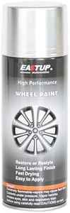 EASTUP Machined Premium Imitation Silver Plating Metallic Wheel Paint - Brilliant Finish, High Durability, Fade-resistant, Quick Drying Rim Coating Spray Paint for Machined Surface.