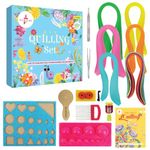 Kalakaram DIY Quilling Set for Kids | 600 Quilling Paper Strips for Stars | Learn Rolling, Twisting, Curling & Paper Art Techniques | Creative Art and Craft Activity Kit for Girls, Boys & Beginners | Educational DIY Paper Craft Set