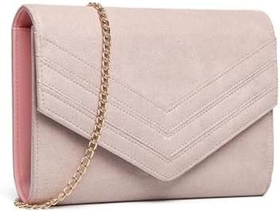 Miss Lulu Bolsos Embrague Mujer con Sobre de Ante Bolso de Boche Clutches
