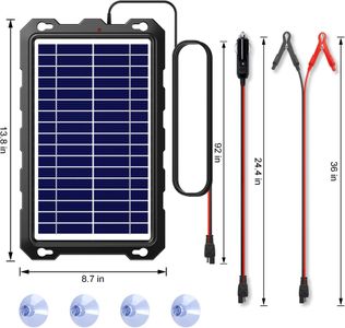 7.5W Solar Trickle Charger for 12V Batteries – Portable Panel
