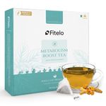 Fitelo Metabolism Boost Tea | Pack of 1 | Helps in Fat Burning & Boosts Energy | Aid Weight Management | 24 Teabags
