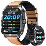 Smartwatch for Men Fitness Tracker Watches: 2.0" Touch Screen Bluetooth Call with 100+ Sports Modes Sleep Monitor Heart Rate Step Counter 3ATM Waterproof Activity Tracker Smart Watch for Android iOS