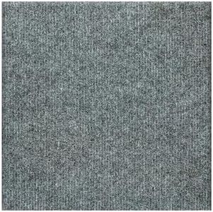 Orgthin Carpet Tiles Peel and Stick, Self Adhesive Carpet Floor Tile 24" x 24", Light Grey Soft Padded Flooring Sticker, Home Decor for Bedroom Living Room Office, 20 Tiles per Box