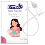 Littloo Nasal Aspirator for Babies | Effective and Safe Congestion Relief with Snotscuker Mechanism