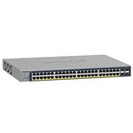 NETGEAR 52-Port PoE Gigabit Ethernet Smart Switch (GS752TP) - Managed, Optional Insight Cloud Management, 48 x PoE+ ,380W, 4 x 1G SFP, Desktop or Rackmount, and Limited Lifetime Protection