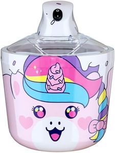 Ice Cream Maker Machine for Kids – 1.2 Quart Unicorn electric Ice Cream Makers, Best Countertop Machine for Homemade Ice Cream, soft serve, Sorbet, Gelato, Frozen Yogurt – Fun & Easy for Families