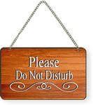 Printjas Do not Disturb Quote Printed Wall Hanging Sign Board for Living Room/Home/Office, Designer Gift for Family, Friends, Housewarming Gift Idea (Size 25x15 CM)