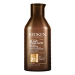 REDKEN All Soft Mega Curls Shampoo, For Very Dry Curly and Coily Hair, Nourishes, Hydrates and Combats Frizz, Vegan Formula, Sulphate-Free Formula for a Gentle Cleanse, 300ml