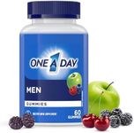 One A Day Men's Multivitamin Gummies - Daily Gummy Vitamins For Men With Vitamin A, C, D, Zinc For Immune And Bone Health, Biotin For Energy Metabolism, Vitamin E, Selenium Antioxidants, 60 Gummies