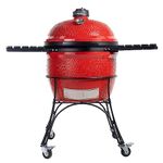 Kamado Joe BJ24RH Big Joe Charcoal Grill, Blaze Red